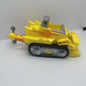 Paw Patrol Rescue Knights Rubble Bulldozer Plastic Yellow No Character